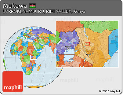 Political Location Map of Mukawa