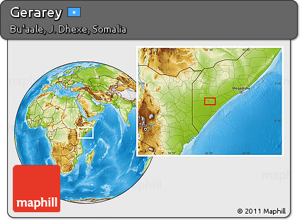 Physical Location Map of Gerarey