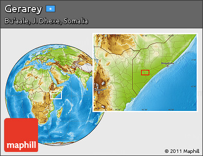 Physical Location Map of Gerarey