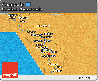 Political Panoramic Map of Caanoole