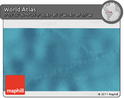 Satellite 3D Map of the Area around 1° 13' 33" N, 43° 16' 29" W