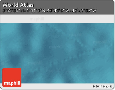 Satellite 3D Map of the Area around 1° 13' 33" N, 43° 16' 29" W