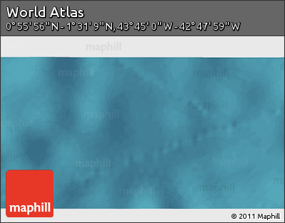 Satellite 3D Map of the Area around 1° 13' 33" N, 43° 16' 29" W