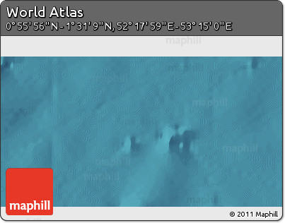 Satellite 3D Map of the Area around 1° 13' 33" N, 52° 46' 29" E