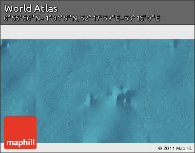 Satellite 3D Map of the Area around 1° 13' 33" N, 52° 46' 29" E