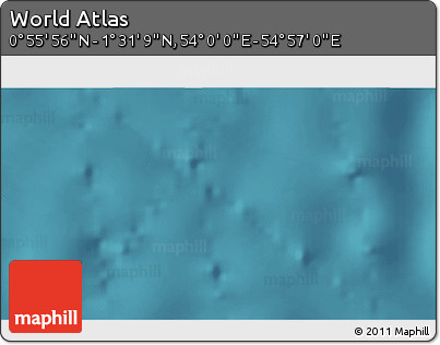Satellite 3D Map of the Area around 1° 13' 33" N, 54° 28' 30" E
