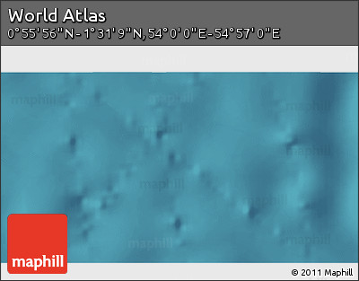 Satellite 3D Map of the Area around 1° 13' 33" N, 54° 28' 30" E