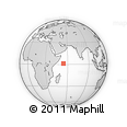 Outline Map of the Area around 1° 13' 33" N, 54° 28' 30" E, rectangular outline