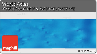 Physical Panoramic Map of the Area around 1° 13' 33" N, 54° 28' 30" E