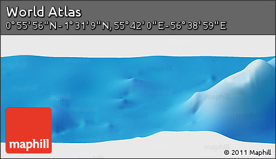 Physical Panoramic Map of the Area around 1° 13' 33" N, 56° 10' 29" E