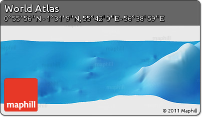 Physical Panoramic Map of the Area around 1° 13' 33" N, 56° 10' 29" E