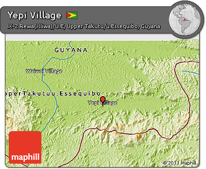 Physical 3D Map of Yepi Village