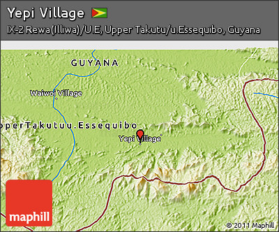 Physical 3D Map of Yepi Village