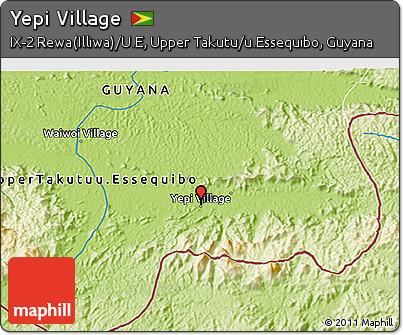 Physical 3D Map of Yepi Village