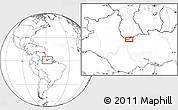 Blank Location Map of Yepi Village