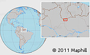 Gray Location Map of Yepi Village
