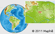 Physical Location Map of Yepi Village