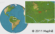 Satellite Location Map of Yepi Village
