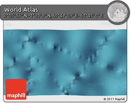 Satellite 3D Map of the Area around 1° 13' 33" N, 61° 16' 29" E
