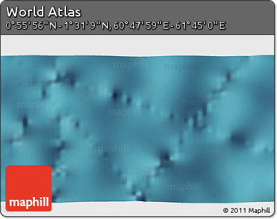 Satellite 3D Map of the Area around 1° 13' 33" N, 61° 16' 29" E