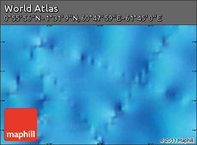 Physical Map of the Area around 1° 13' 33" N, 61° 16' 29" E