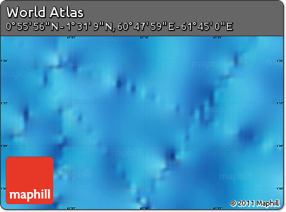 Physical Map of the Area around 1° 13' 33" N, 61° 16' 29" E