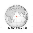 Outline Map of the Area around 1° 13' 33" N, 61° 16' 29" E, rectangular outline