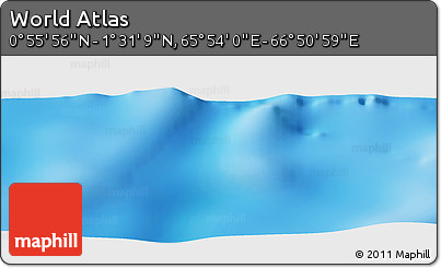 Physical Panoramic Map of the Area around 1° 13' 33" N, 66° 22' 30" E