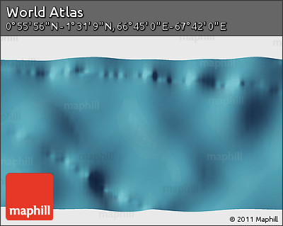 Satellite 3D Map of the Area around 1° 13' 33" N, 67° 13' 29" E