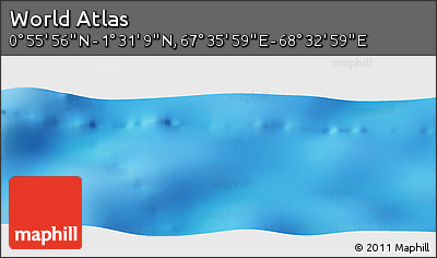 Physical Panoramic Map of the Area around 1° 13' 33" N, 68° 4' 29" E