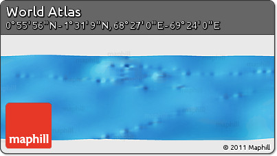 Physical Panoramic Map of the Area around 1° 13' 33" N, 68° 55' 30" E
