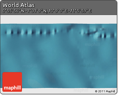 Satellite 3D Map of the Area around 1° 13' 33" N, 70° 37' 30" E