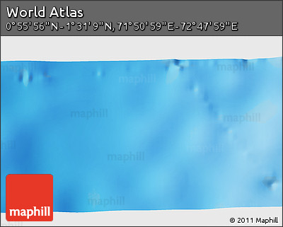 Shaded Relief 3D Map of the Area around 1° 13' 33" N, 72° 19' 29" E