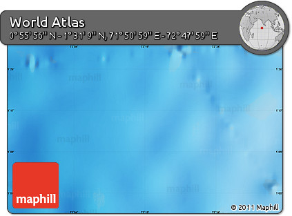 Physical Map of the Area around 1° 13' 33" N, 72° 19' 29" E
