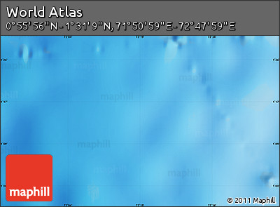 Physical Map of the Area around 1° 13' 33" N, 72° 19' 29" E