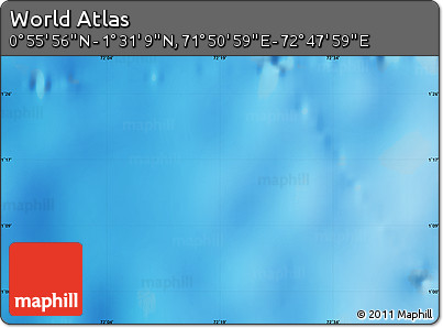 Physical Map of the Area around 1° 13' 33" N, 72° 19' 29" E