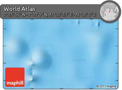 Physical Map of the Area around 1° 13' 33" N, 74° 1' 30" E