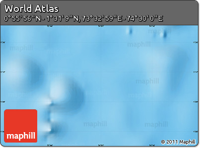 Physical Map of the Area around 1° 13' 33" N, 74° 1' 30" E