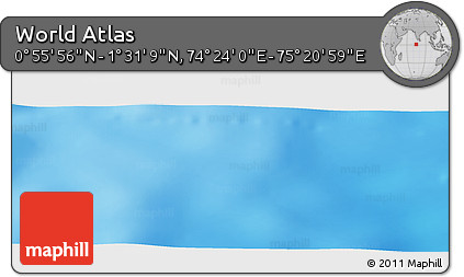 Physical Panoramic Map of the Area around 1° 13' 33" N, 74° 52' 30" E