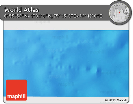 Physical 3D Map of the Area around 1° 13' 33" N, 75° 43' 29" E