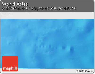 Physical 3D Map of the Area around 1° 13' 33" N, 75° 43' 29" E