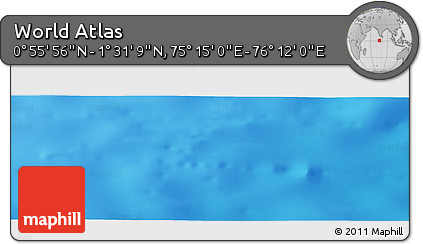 Physical Panoramic Map of the Area around 1° 13' 33" N, 75° 43' 29" E