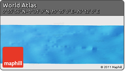 Physical Panoramic Map of the Area around 1° 13' 33" N, 75° 43' 29" E