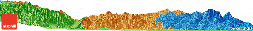 Political Horizon Map of the Area around 1° 13' 33" N, 76° 25' 30" W