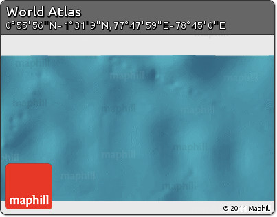 Satellite 3D Map of the Area around 1° 13' 33" N, 78° 16' 30" E