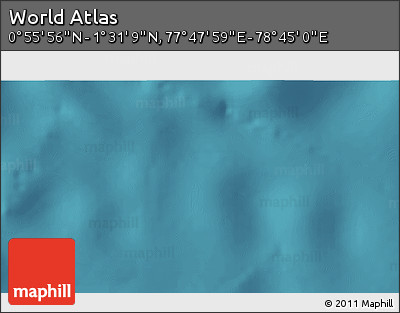 Satellite 3D Map of the Area around 1° 13' 33" N, 78° 16' 30" E