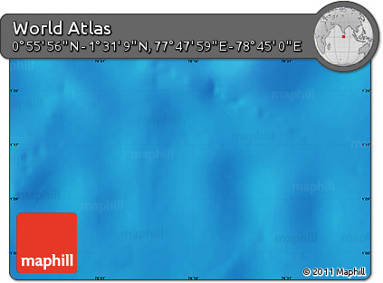 Physical Map of the Area around 1° 13' 33" N, 78° 16' 30" E