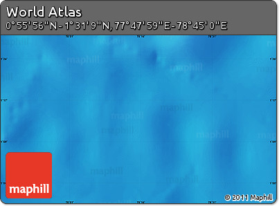 Physical Map of the Area around 1° 13' 33" N, 78° 16' 30" E