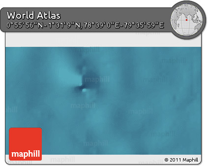 Satellite 3D Map of the Area around 1° 13' 33" N, 79° 7' 30" E