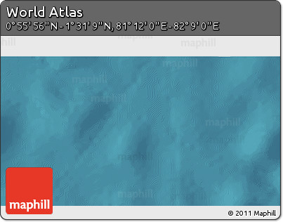 Satellite 3D Map of the Area around 1° 13' 33" N, 81° 40' 30" E